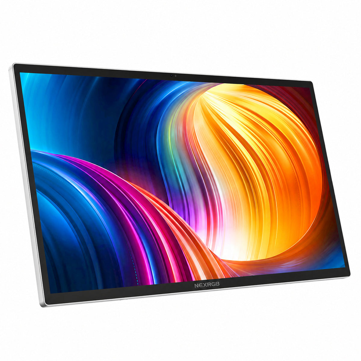 NEXRGB 27" Smart Portable Screen 4K UHD - 60Hz DCI-P3 98% Professional Color, Built-in Ring Stand & Fabric Back, Movable Smart Display for Streaming, Video Conference & Office