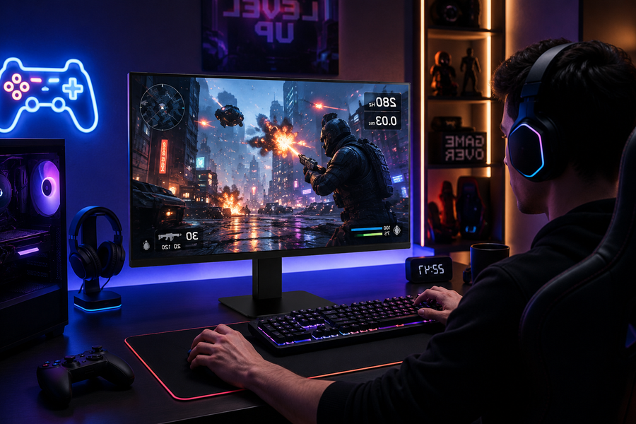 NEXRGB — dark night gaming scene